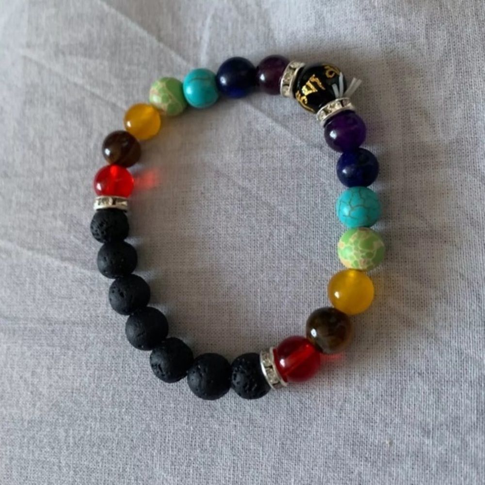 Chakra essential oil diffuser bracelet - Picture 4 of 8